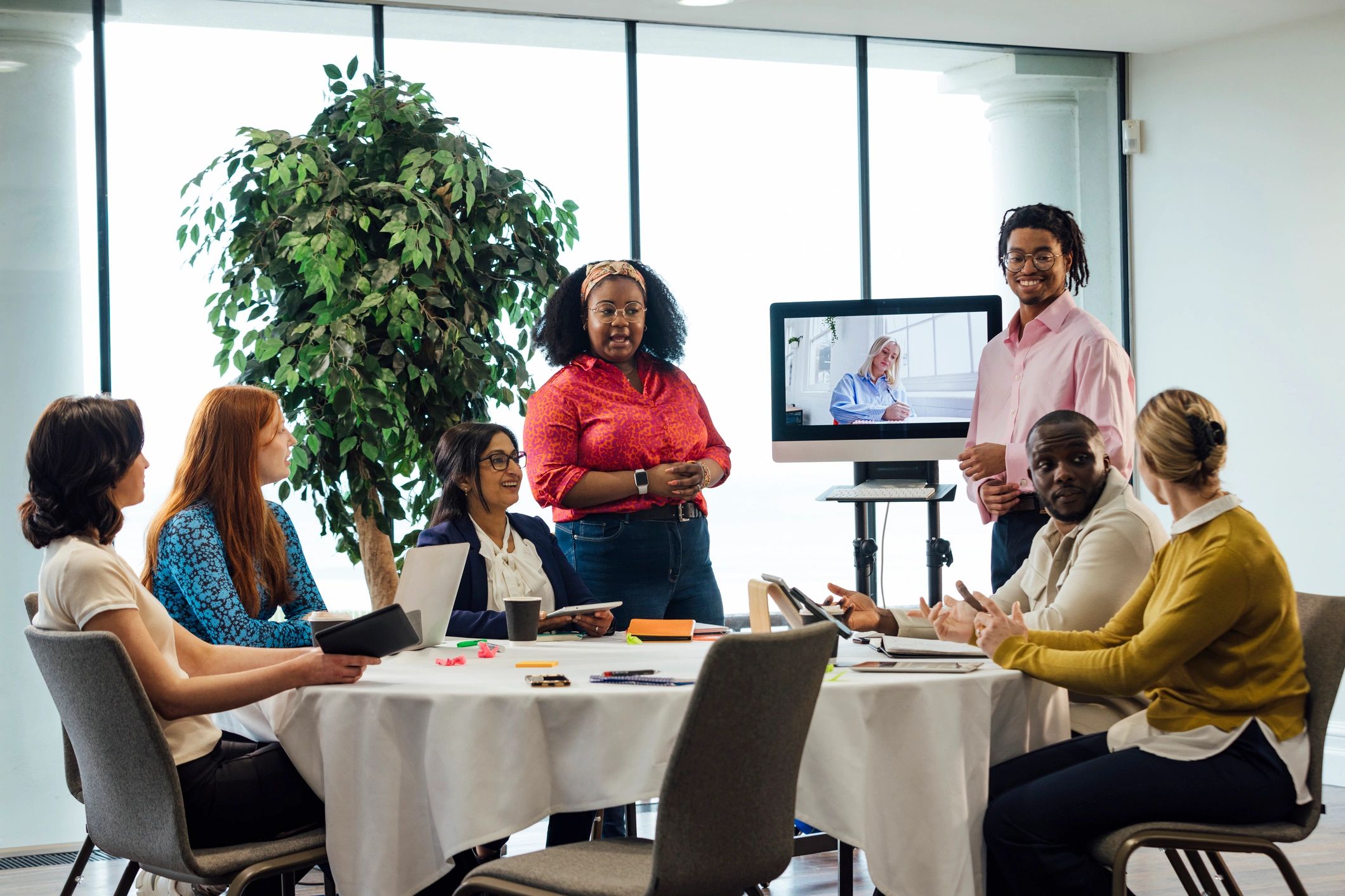 Employer team meeting for trust section